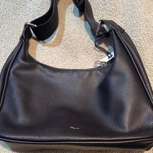 Colab - Black Pebbled Leather Hobo Shoulder Bag - new!